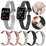 xDfind 小麦の穂 磁気バックル ステンレススチール製ウォッチバンド、Apple Watch 42 / 44 / 45 / 46 / 49mm用、Apple Watch 38 / 40 / 41 / S10 42mm用