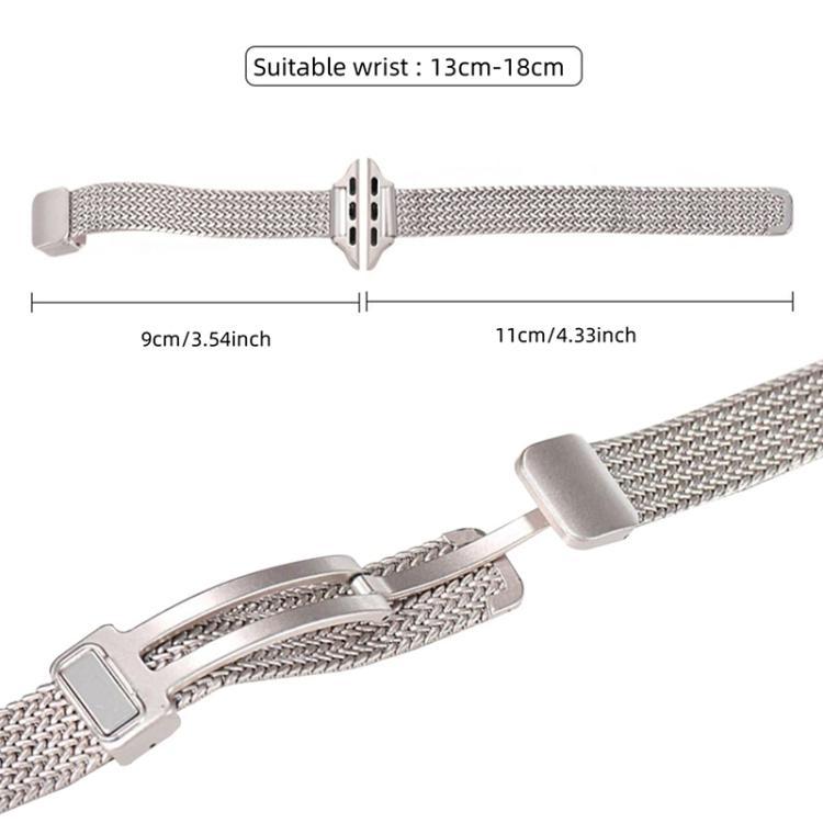 xDfind 小麦の穂 磁気バックル ステンレススチール製ウォッチバンド、Apple Watch 42 / 44 / 45 / 46 / 49mm用、Apple Watch 38 / 40 / 41 / S10 42mm用