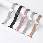 xDfind 小麦の穂 磁気バックル ステンレススチール製ウォッチバンド、Apple Watch 42 / 44 / 45 / 46 / 49mm用、Apple Watch 38 / 40 / 41 / S10 42mm用