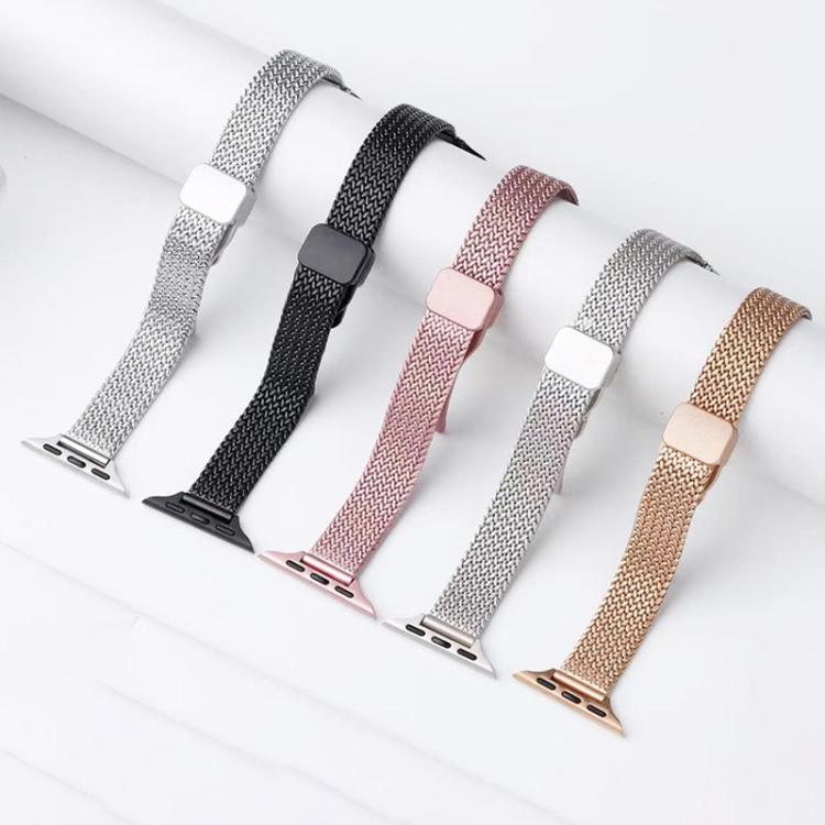 xDfind 小麦の穂 磁気バックル ステンレススチール製ウォッチバンド、Apple Watch 42 / 44 / 45 / 46 / 49mm用、Apple Watch 38 / 40 / 41 / S10 42mm用