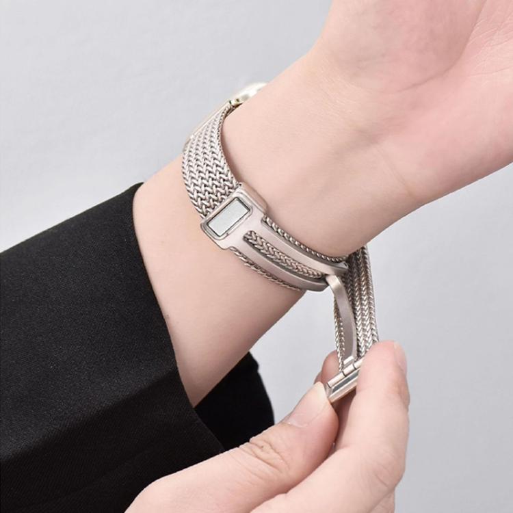 xDfind 小麦の穂 磁気バックル ステンレススチール製ウォッチバンド、Apple Watch 42 / 44 / 45 / 46 / 49mm用、Apple Watch 38 / 40 / 41 / S10 42mm用