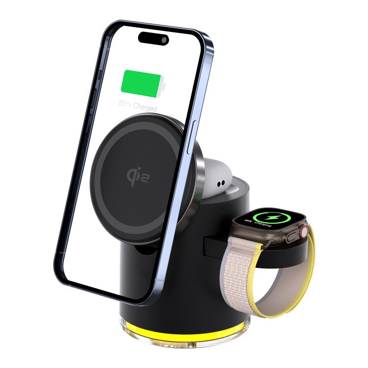 C16 25W 4 in 1 Multifunctional Folding Magnetic Wireless Charger