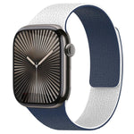 xDfind カラーブロック ライチテクスチャー 磁気シリコンウォッチバンド、Apple Watch 42 / 44 / 45 / 46 / 49mm用、Apple Watch 38 / 40 / 41 / S11 42mm用