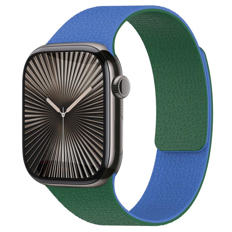 xDfind カラーブロック ライチテクスチャー 磁気シリコンウォッチバンド、Apple Watch 42 / 44 / 45 / 46 / 49mm用、Apple Watch 38 / 40 / 41 / S11 42mm用