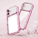 Wave Twisting Star Diamond Shockproof Electroplate TPU Phone Case, For iPhone 17 Pro Max, For iPhone 17 Pro, For iPhone 17, For iPhone 16 Pro Max, For iPhone 16 Pro, For iPhone 16