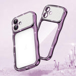 Wave Twisting Star Diamond Shockproof Electroplate TPU Phone Case, For iPhone 17 Pro Max, For iPhone 17 Pro, For iPhone 17, For iPhone 16 Pro Max, For iPhone 16 Pro, For iPhone 16