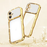 Wave Twisting Star Diamond Shockproof Electroplate TPU Phone Case, For iPhone 17 Pro Max, For iPhone 17 Pro, For iPhone 17, For iPhone 16 Pro Max, For iPhone 16 Pro, For iPhone 16