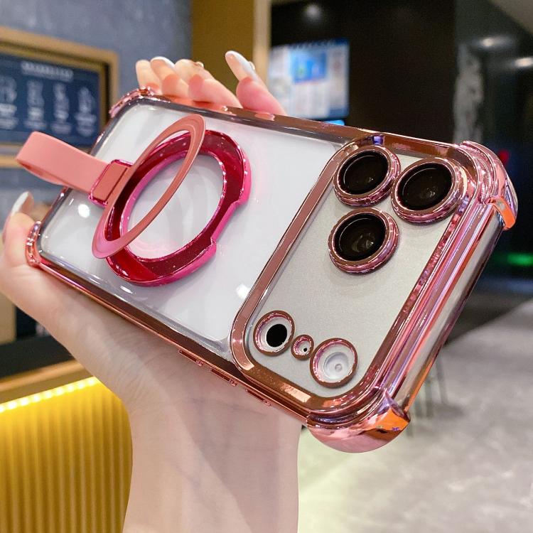 クリスタルシールドリングホルダー TPU＋アクリルマグネット式iPhoneケース、iPhone 17 Pro Max用、iPhone 17 Pro用、iPhone 17用、iPhone Air用、iPhone 16 Pro Max用、iPhone 16 Pro用
