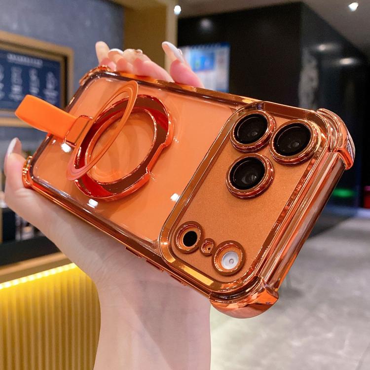 クリスタルシールドリングホルダー TPU＋アクリルマグネット式iPhoneケース、iPhone 17 Pro Max用、iPhone 17 Pro用、iPhone 17用、iPhone Air用、iPhone 16 Pro Max用、iPhone 16 Pro用