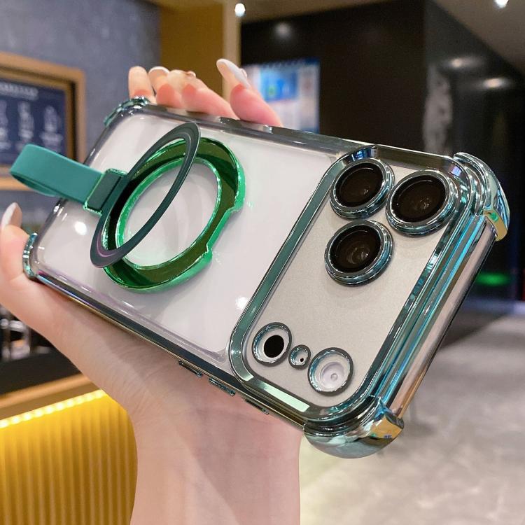 クリスタルシールドリングホルダー TPU＋アクリルマグネット式iPhoneケース、iPhone 17 Pro Max用、iPhone 17 Pro用、iPhone 17用、iPhone Air用、iPhone 16 Pro Max用、iPhone 16 Pro用