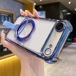 クリスタルシールドリングホルダー TPU＋アクリルマグネット式iPhoneケース、iPhone 17 Pro Max用、iPhone 17 Pro用、iPhone 17用、iPhone Air用、iPhone 16 Pro Max用、iPhone 16 Pro用