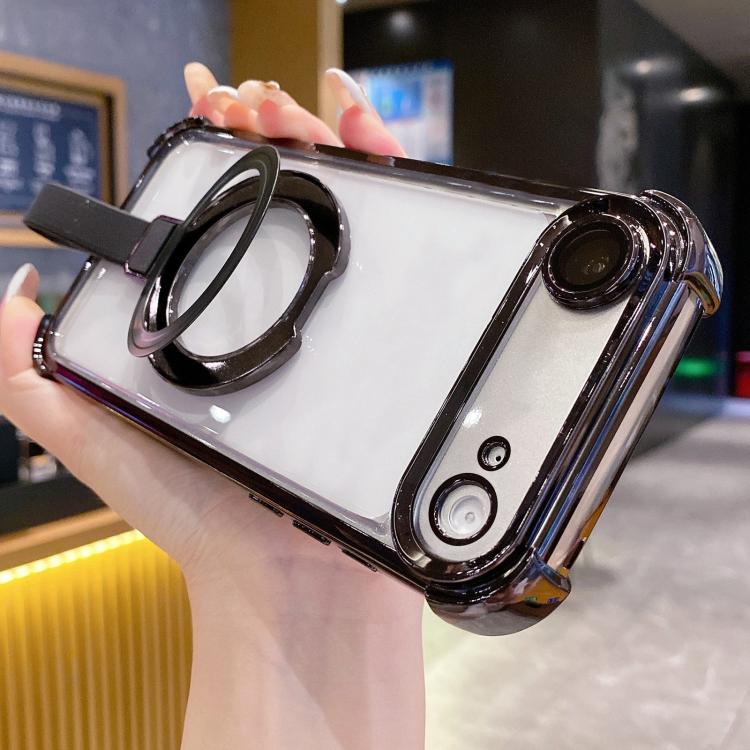 クリスタルシールドリングホルダー TPU＋アクリルマグネット式iPhoneケース、iPhone 17 Pro Max用、iPhone 17 Pro用、iPhone 17用、iPhone Air用、iPhone 16 Pro Max用、iPhone 16 Pro用