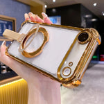 クリスタルシールドリングホルダー TPU＋アクリルマグネット式iPhoneケース、iPhone 17 Pro Max用、iPhone 17 Pro用、iPhone 17用、iPhone Air用、iPhone 16 Pro Max用、iPhone 16 Pro用