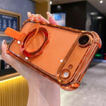 クリスタルシールドリングホルダー TPU＋アクリルマグネット式iPhoneケース、iPhone 17 Pro Max用、iPhone 17 Pro用、iPhone 17用、iPhone Air用、iPhone 16 Pro Max用、iPhone 16 Pro用