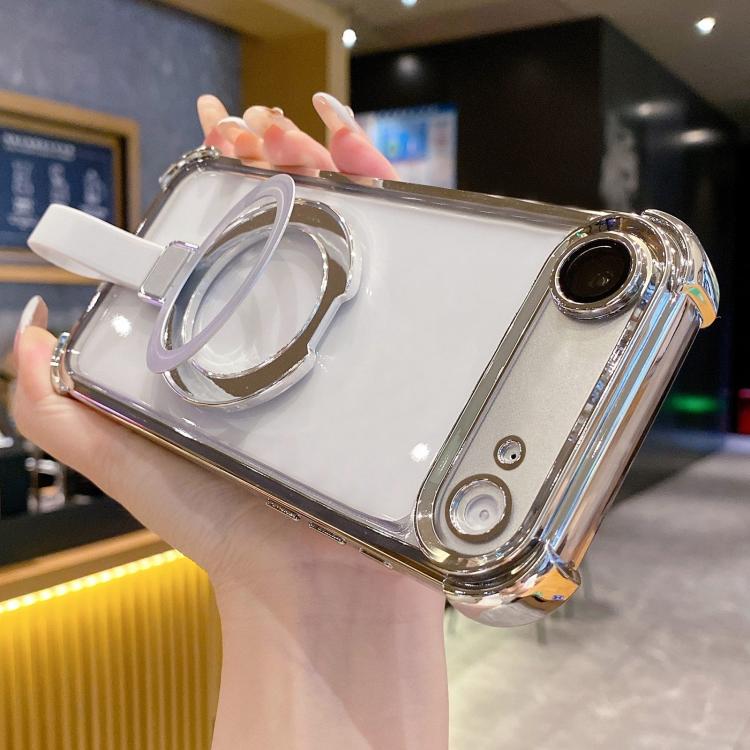 クリスタルシールドリングホルダー TPU＋アクリルマグネット式iPhoneケース、iPhone 17 Pro Max用、iPhone 17 Pro用、iPhone 17用、iPhone Air用、iPhone 16 Pro Max用、iPhone 16 Pro用