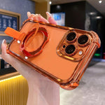 クリスタルシールドリングホルダー TPU＋アクリルマグネット式iPhoneケース、iPhone 17 Pro Max用、iPhone 17 Pro用、iPhone 17用、iPhone Air用、iPhone 16 Pro Max用、iPhone 16 Pro用