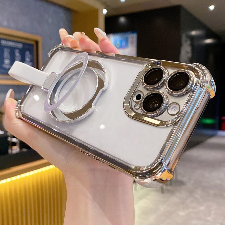 クリスタルシールドリングホルダー TPU＋アクリルマグネット式iPhoneケース、iPhone 16 Plus用、iPhone 16用、iPhone 15 Pro Max用、iPhone 15 Pro用、iPhone 15 Plus用、iPhone 15用
