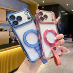 クリスタルシールドリングホルダー TPU＋アクリルマグネット式iPhoneケース、iPhone 17 Pro Max用、iPhone 17 Pro用、iPhone 17用、iPhone Air用、iPhone 16 Pro Max用、iPhone 16 Pro用