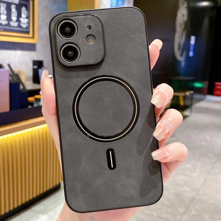 ラムスキンフェイクレザーマグネットスマホケース、iPhone 14 Pro Max用、iPhone 13 Pro Max用、iPhone 13 Pro用、iPhone 13用、iPhone 12用、iPhone 12 Pro Max用、iPhone 12 Pro用、iPhone 11 Pro Max用
