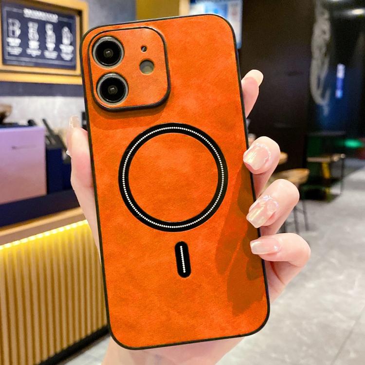 ラムスキンフェイクレザーマグネットスマホケース、iPhone 14 Pro Max用、iPhone 13 Pro Max用、iPhone 13 Pro用、iPhone 13用、iPhone 12用、iPhone 12 Pro Max用、iPhone 12 Pro用、iPhone 11 Pro Max用
