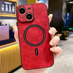 ラムスキンフェイクレザーマグネットスマホケース、iPhone 14 Pro Max用、iPhone 13 Pro Max用、iPhone 13 Pro用、iPhone 13用、iPhone 12用、iPhone 12 Pro Max用、iPhone 12 Pro用、iPhone 11 Pro Max用