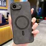 ラムスキン フェイクレザー 磁気携帯電話ケース、iPhone 17e / 16e用、iPhone 17 Pro Max用、iPhone 17 Pro用、iPhone 17用、iPhone Air用、iPhone 16 Pro Max用、iPhone 16 Pro用、iPhone 16 Plus用