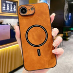 ラムスキン フェイクレザー 磁気携帯電話ケース、iPhone 17e / 16e用、iPhone 17 Pro Max用、iPhone 17 Pro用、iPhone 17用、iPhone Air用、iPhone 16 Pro Max用、iPhone 16 Pro用、iPhone 16 Plus用