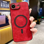 ラムスキン フェイクレザー 磁気携帯電話ケース、iPhone 17e / 16e用、iPhone 17 Pro Max用、iPhone 17 Pro用、iPhone 17用、iPhone Air用、iPhone 16 Pro Max用、iPhone 16 Pro用、iPhone 16 Plus用