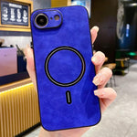 ラムスキン フェイクレザー 磁気携帯電話ケース、iPhone 17e / 16e用、iPhone 17 Pro Max用、iPhone 17 Pro用、iPhone 17用、iPhone Air用、iPhone 16 Pro Max用、iPhone 16 Pro用、iPhone 16 Plus用