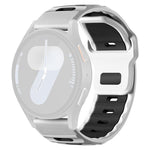 xDfind Flat-head Dual-color Silicone Watch Band, 20mm, 22mm