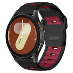 xDfind Flat-head Dual-color Silicone Watch Band, 20mm, 22mm