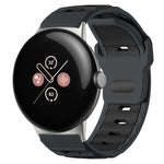 xDfind フラットヘッド二色シリコンウォッチバンド、Google Pixel Watch 4 / 3 / 2 / 1 41mm用