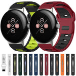 xDfind フラットヘッド二色シリコンウォッチバンド、Google Pixel Watch 4 / 3 / 2 / 1 41mm用