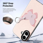 DUX DUCIS LUVYシリーズ 携帯電話ケース 指リングバックル付き、iPhone 17 Pro Max用、iPhone 17 Pro用、iPhone 17用