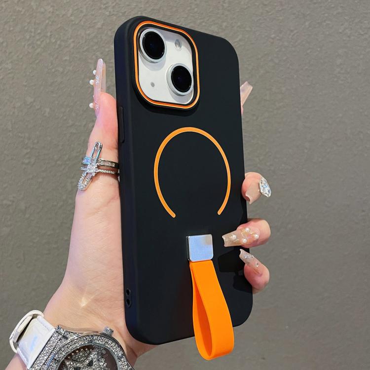 スキンフィール磁気TPUスマホケースシリコンストラップ付き、iPhone 13、iPhone 12 / 12 Pro、iPhone 12 Pro Max、iPhone 11 Pro Max、iPhone 11、iPhone 11 Pro用