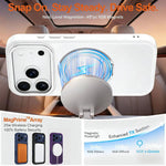 XDcase YADUN 回転ブラケット 磁気 携帯電話ケース、iPhone 17 Pro Max用、iPhone 17 Pro用