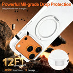XDcase YADUN 回転ブラケット 磁気 携帯電話ケース、iPhone 17 Pro Max用、iPhone 17 Pro用