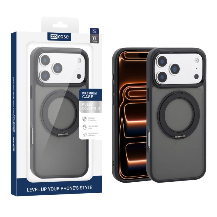 XDcase YADUN 回転ブラケット 磁気 携帯電話ケース、iPhone 17 Pro Max用、iPhone 17 Pro用