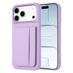 ライチパターン 磁気カードバッグホルダー 携帯電話ケース、iPhone 17 Pro Max用、iPhone 17 Pro用
