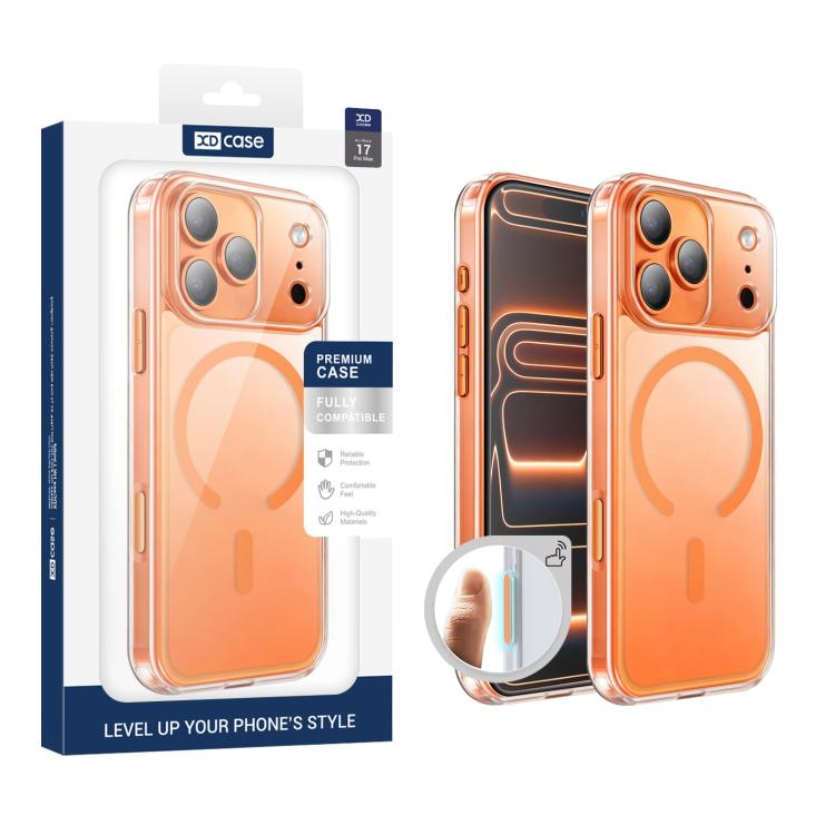 XDcase フロスト 透明 磁気 耐衝撃 携帯電話ケース、iPhone 17 Pro Max用、iPhone 17 Pro用、iPhone 17用
