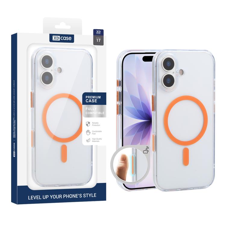 XDcase フロスト 透明 磁気 耐衝撃 携帯電話ケース、iPhone 17 Pro Max用、iPhone 17 Pro用、iPhone 17用