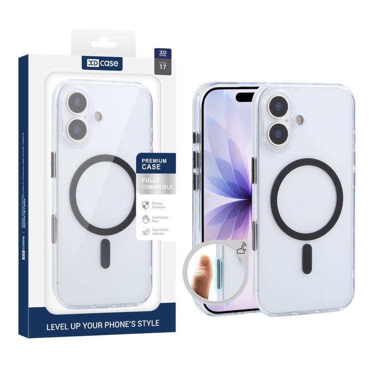 XDcase フロスト 透明 磁気 耐衝撃 携帯電話ケース、iPhone 17 Pro Max用、iPhone 17 Pro用、iPhone 17用