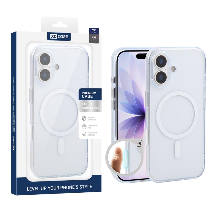 XDcase フロスト 透明 磁気 耐衝撃 携帯電話ケース、iPhone 17 Pro Max用、iPhone 17 Pro用、iPhone 17用
