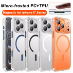 XDcase フロスト 透明 磁気 耐衝撃 携帯電話ケース、iPhone 17 Pro Max用、iPhone 17 Pro用、iPhone 17用