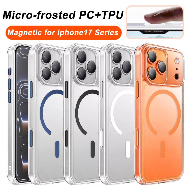 XDcase フロスト 透明 磁気 耐衝撃 携帯電話ケース、iPhone 17 Pro Max用、iPhone 17 Pro用、iPhone 17用