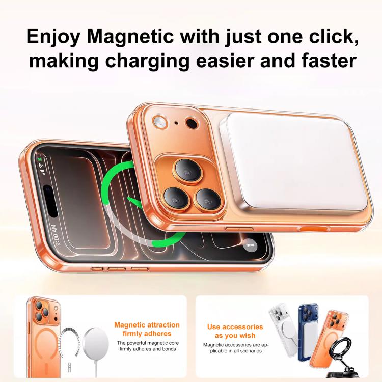 XDcase フロスト 透明 磁気 耐衝撃 携帯電話ケース、iPhone 17 Pro Max用、iPhone 17 Pro用、iPhone 17用