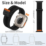 xDfind ナイロンループ織りフック＆ループファスナーバンド、Apple Watch 42 / 44 / 45 / 46 / 49mm用、Apple Watch 38 / 40 / 41 / S11 42mm用