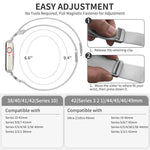 xDfind 中国結びナイロン編み磁気バックルウォッチバンド、Apple Watch 42 / 44 / 45 / 46 / 49mm用、Apple Watch 38 / 40 / 41 / S11 42mm用