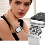 xDfind 中国結びナイロン編み磁気バックルウォッチバンド、Apple Watch 42 / 44 / 45 / 46 / 49mm用、Apple Watch 38 / 40 / 41 / S11 42mm用