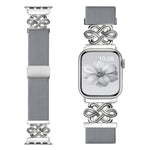 xDfind 中国結びナイロン編み磁気バックルウォッチバンド、Apple Watch 42 / 44 / 45 / 46 / 49mm用、Apple Watch 38 / 40 / 41 / S11 42mm用